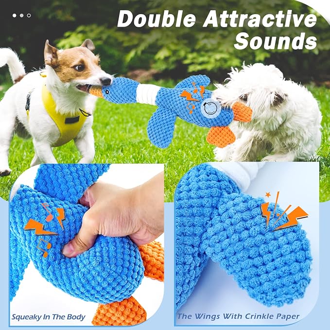 Vitscan Upgraded Goose Indestructible Dog Toys for Aggressive Chewer (Copy)