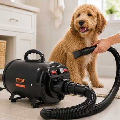 High-Velocity Pet Dryer, 2800W/4.3HP – Adjustable Speed & Temperature Control